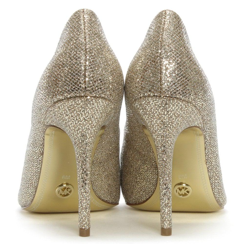 michael kors claire pump silver