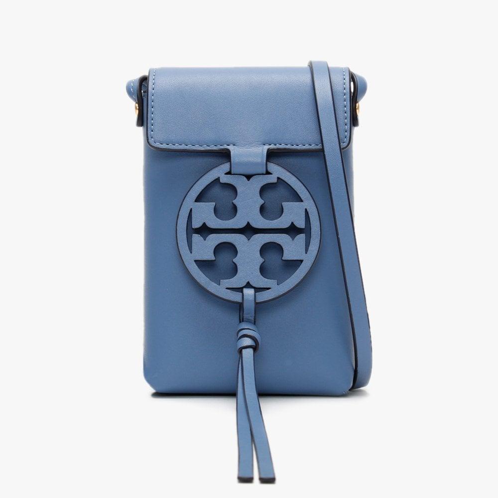 Tory Burch Miller Bluewood Leather Phone Case Cross-body Bag | Lyst  Australia