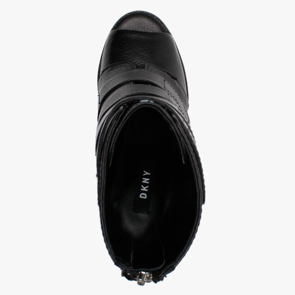 Dkny Blake Black Leather Peep Toe Ankle Boots Lyst Dkny Blake Black Leather Peep Toe Ankle Boots Lyst