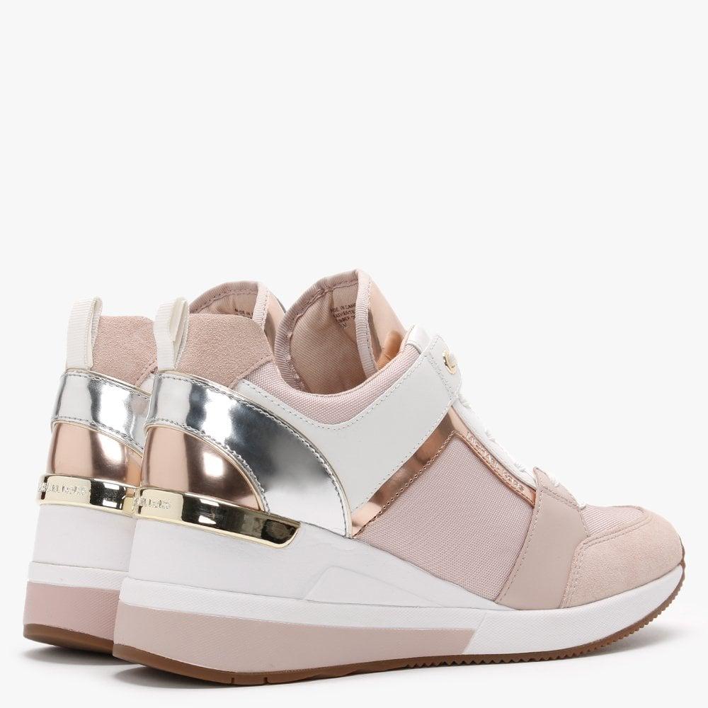 pink wedge trainers