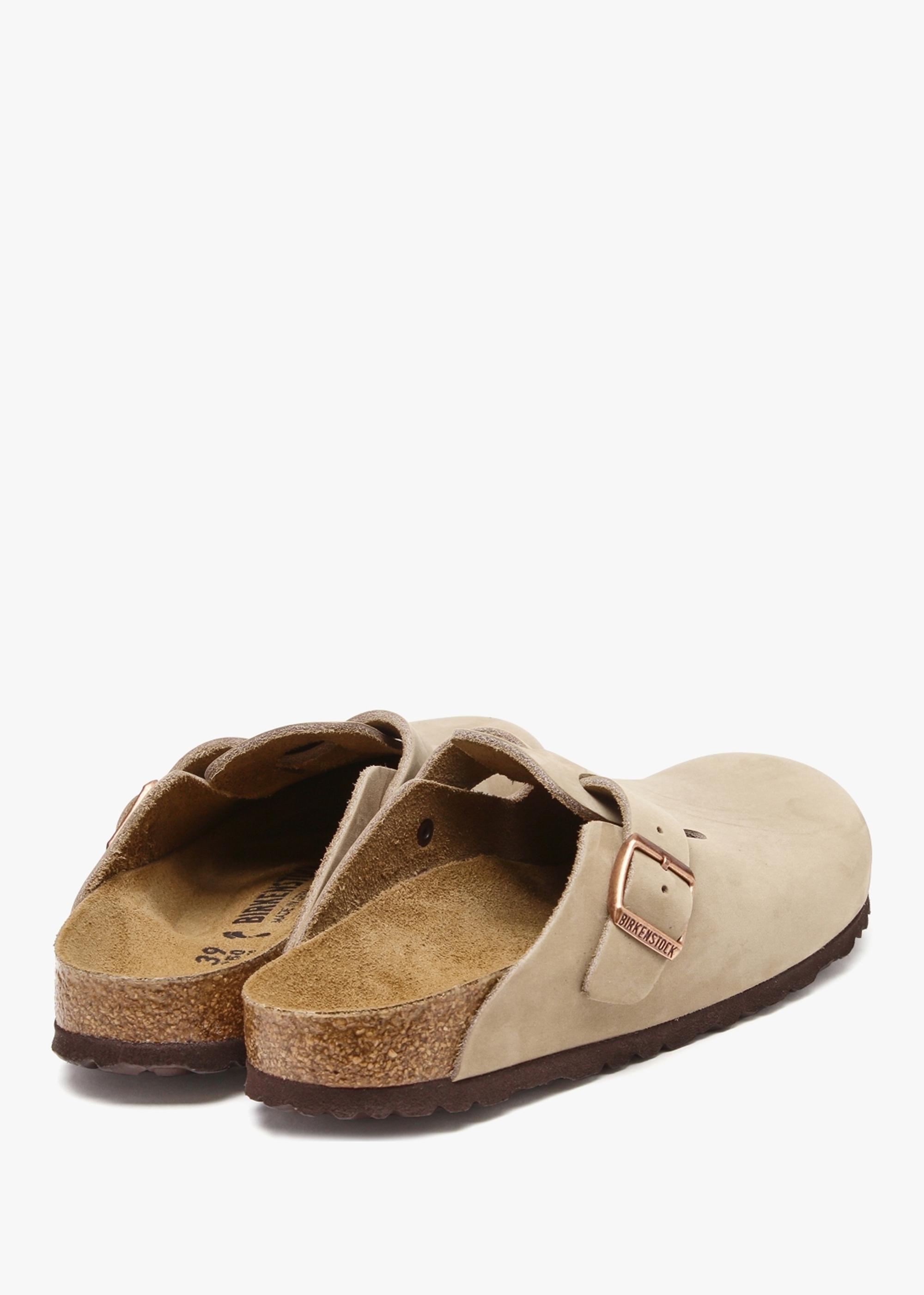 Birkenstock Boston Tabacco Brown Natural Oiled Leather Clogs | Lyst