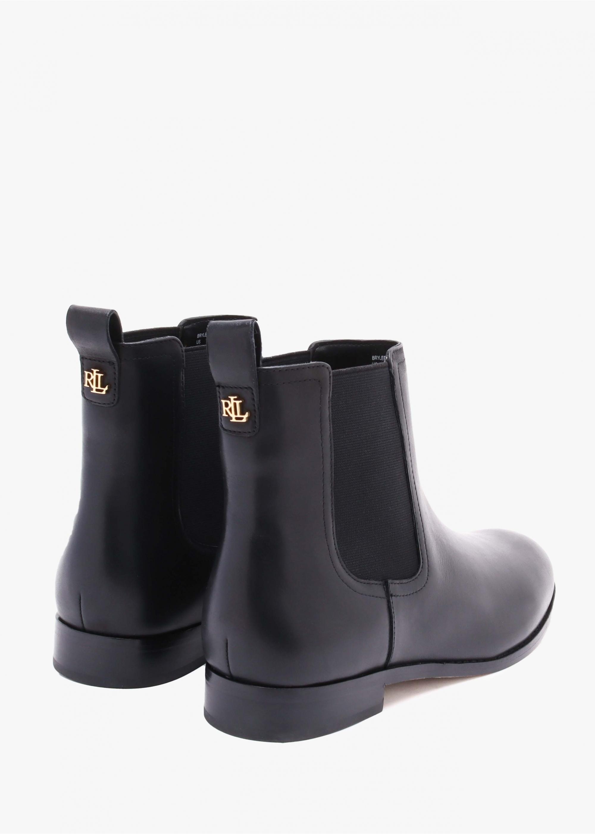 Ralph Lauren Brylee Black Leather Chelsea Boots Lyst