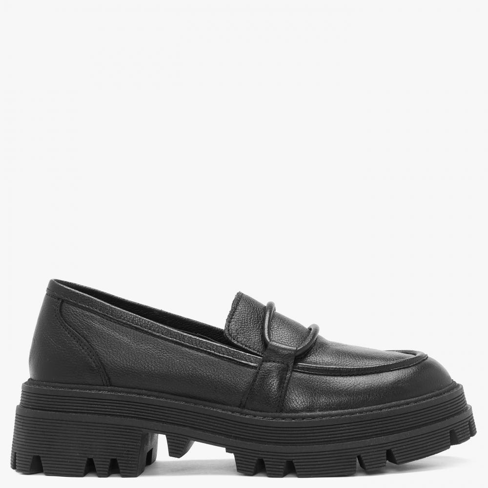 Daniel Vover Black Leather Chunky Loafers | Lyst