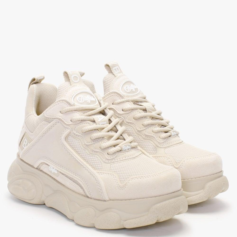 Buffalo Cld Chai Vegan Cream Chunky Trainers in White | Lyst