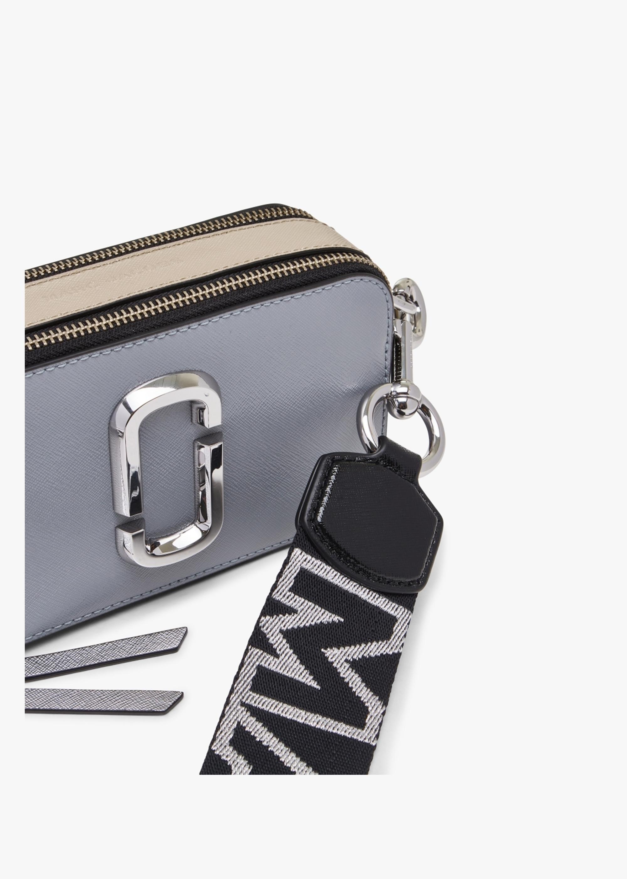 Marc Jacobs The Snapshot Wolf Grey Multi Leather Camera Bag in Gray