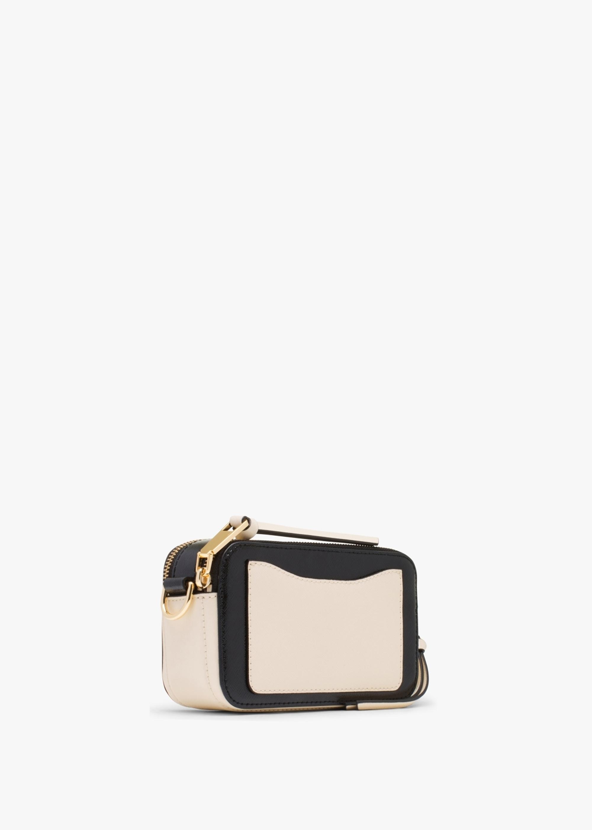 Marc Jacobs The Snapshot Logo Strap Cement Multi Leather Camera Bag