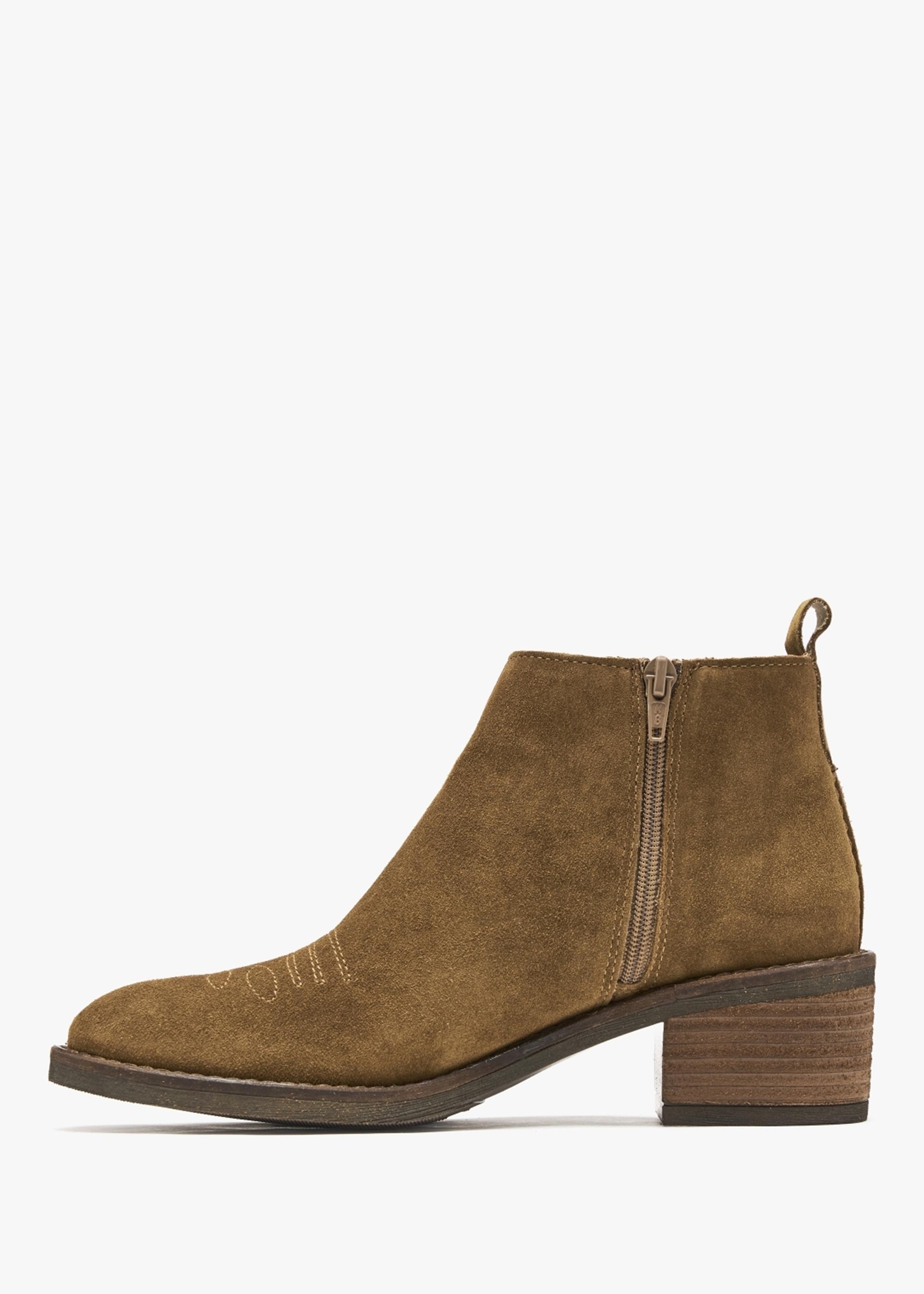 Alpe Ackie Tan Suede Western Ankle Boots in Brown Lyst UK
