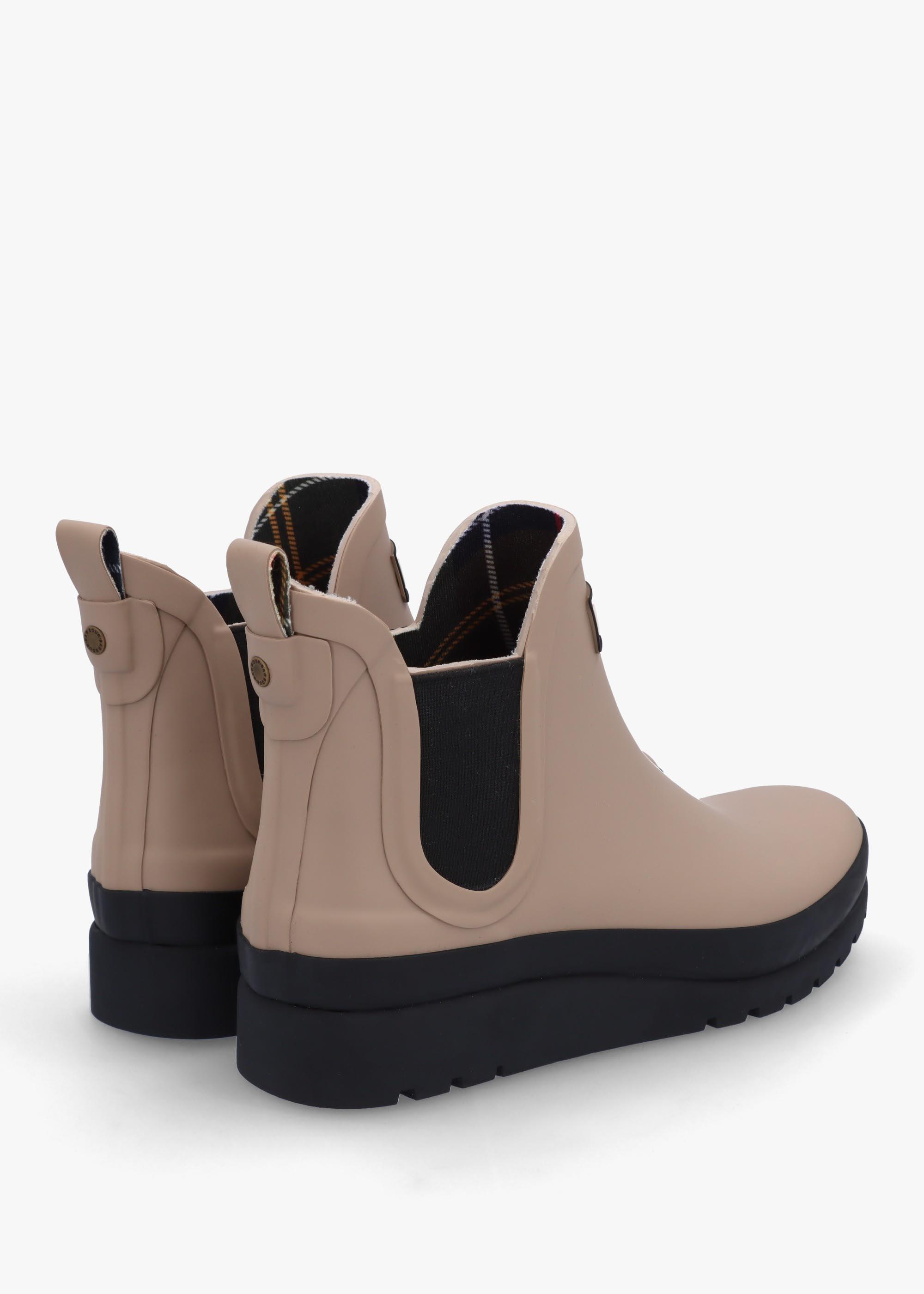 Barbour Clifton short rain boots - Barbour Clifton Wedge Chelsea Welly - Olive/Black – House of  main image 4