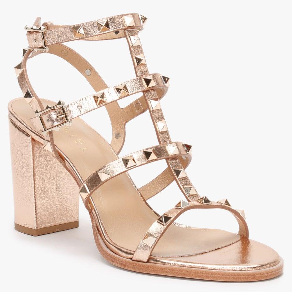 Daniel Pitter Rose Gold Leather Studded 