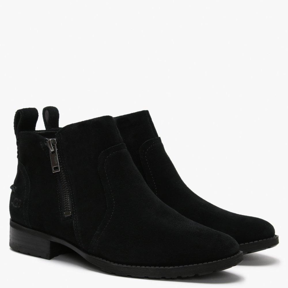 UGG Aureo Ii Black Suede Ankle Boots - Lyst