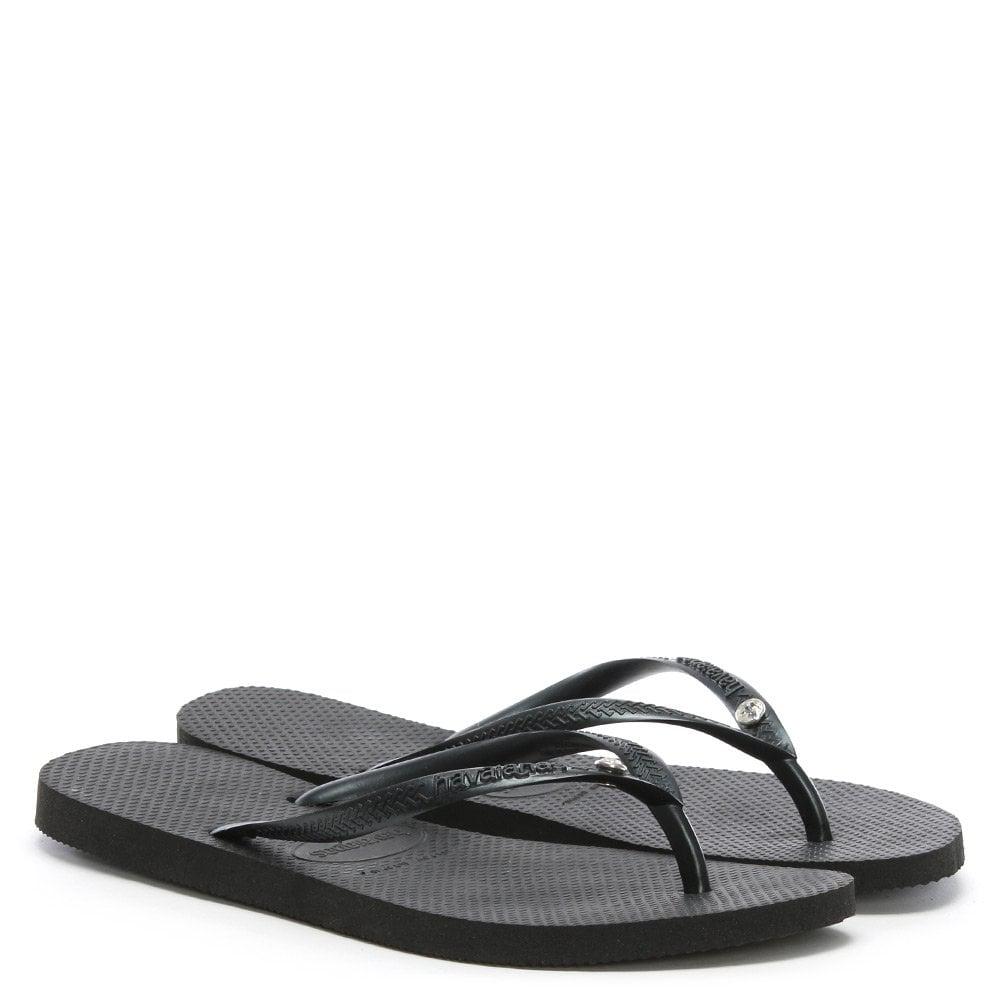 black diamante havaianas