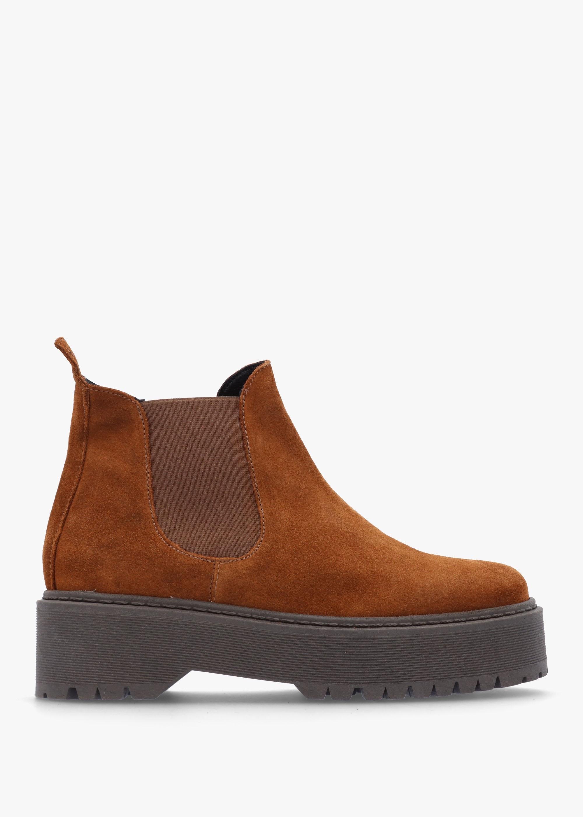 Daniel Lassi Tan Suede Chunky Chelsea Boots in Brown Lyst