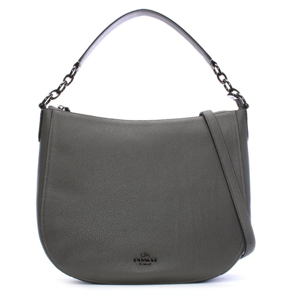 coach grey hobo bag