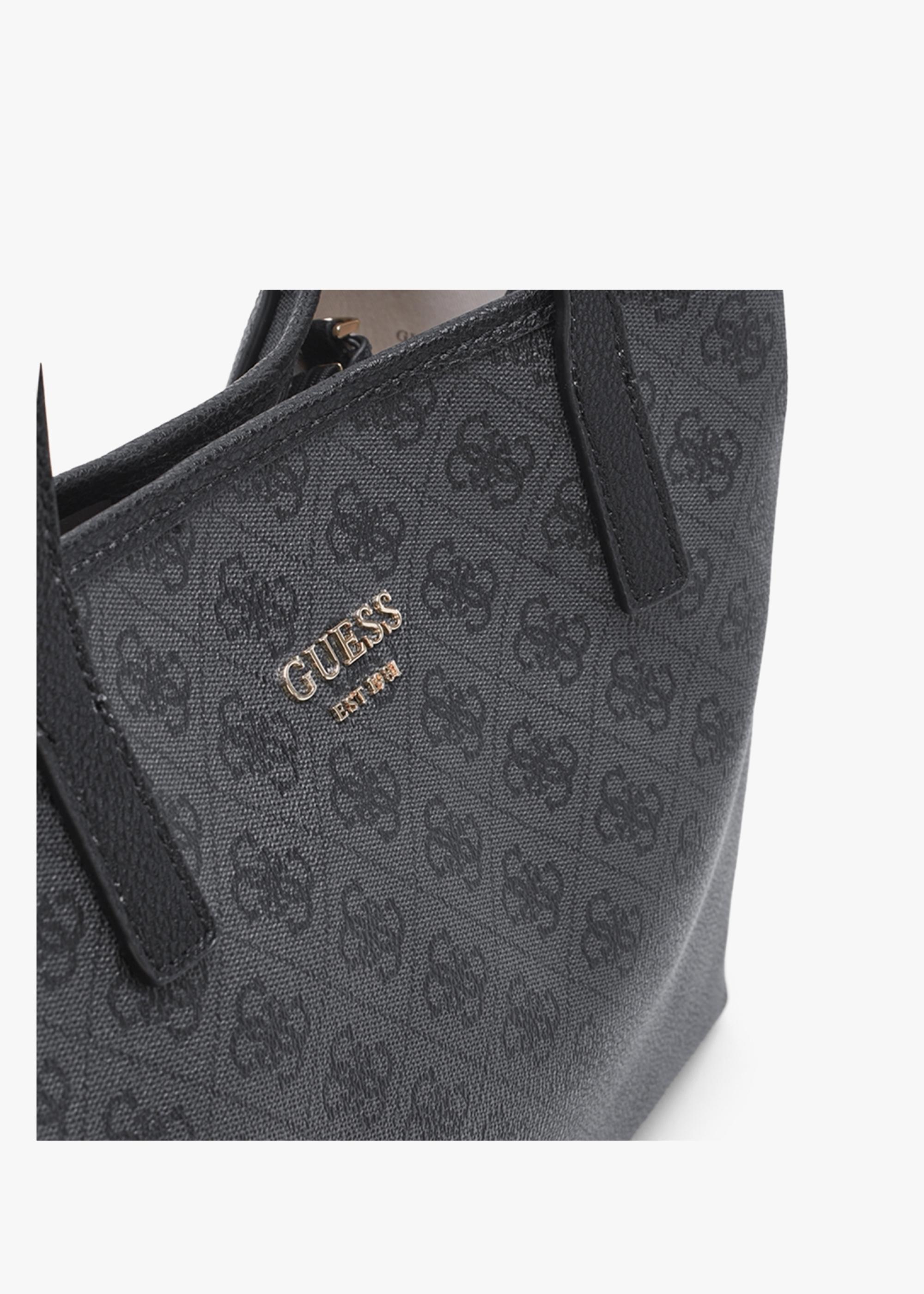 Guess Vikky Coal Logo Tote Bag in Black | Lyst