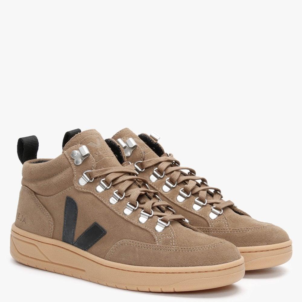 Veja Roraima Suede Brown Black Gum Sole High Top Trainers - Lyst