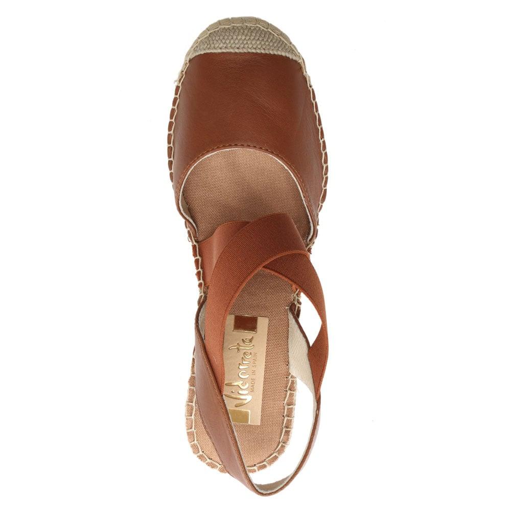 tan leather espadrille wedges