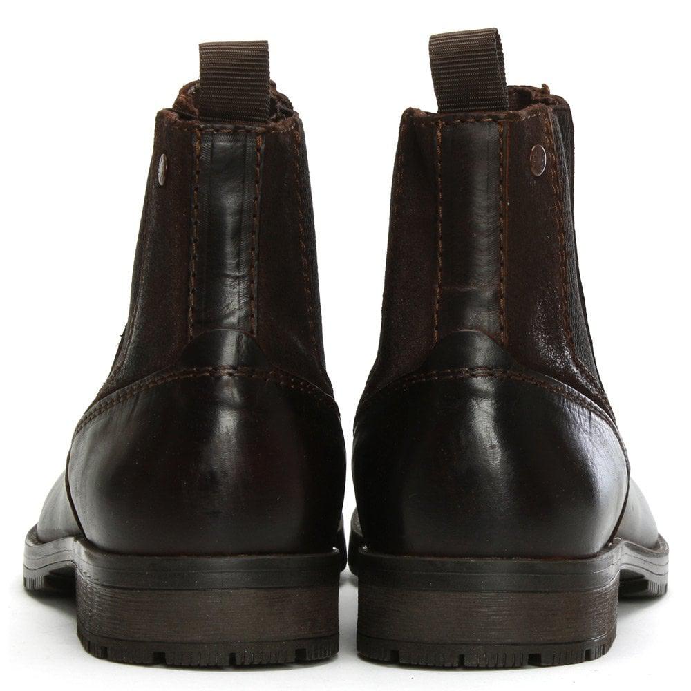 barbour raunds wing cap brogue chelsea boots