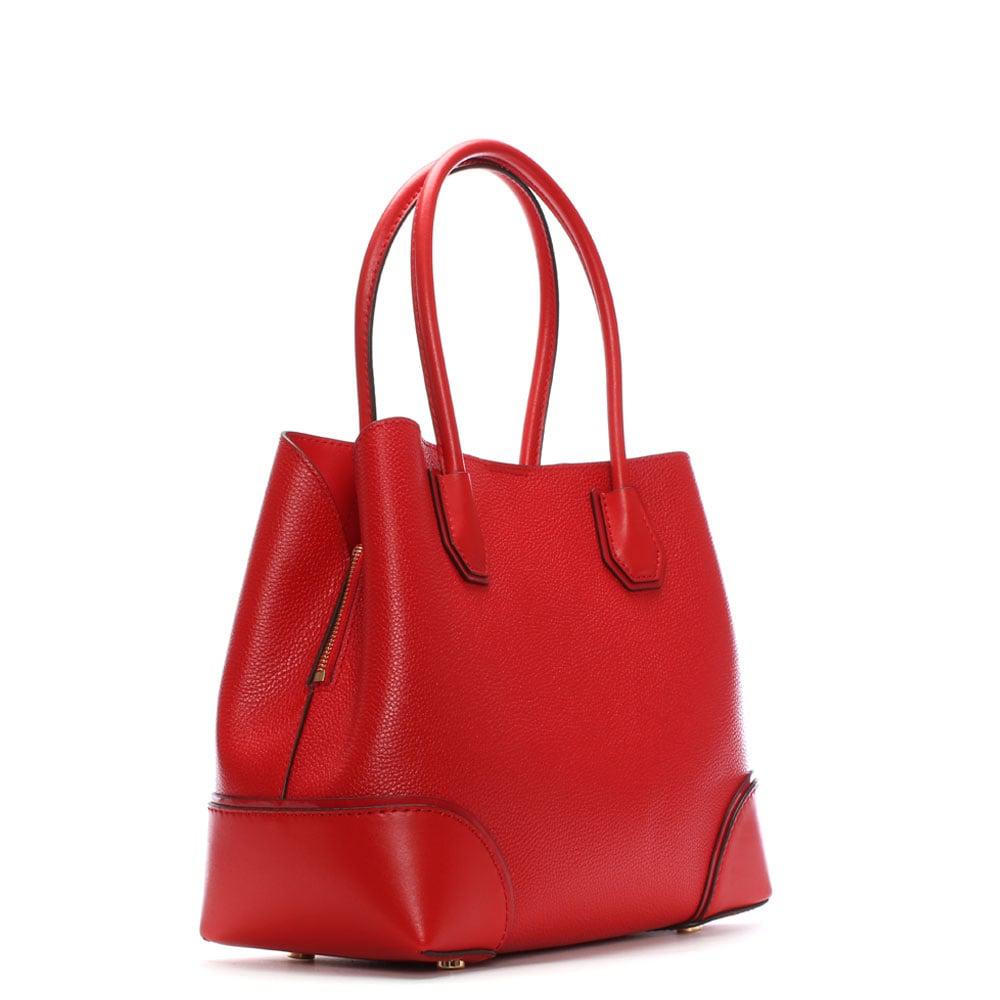 Red Medium Tote - Midi Coated