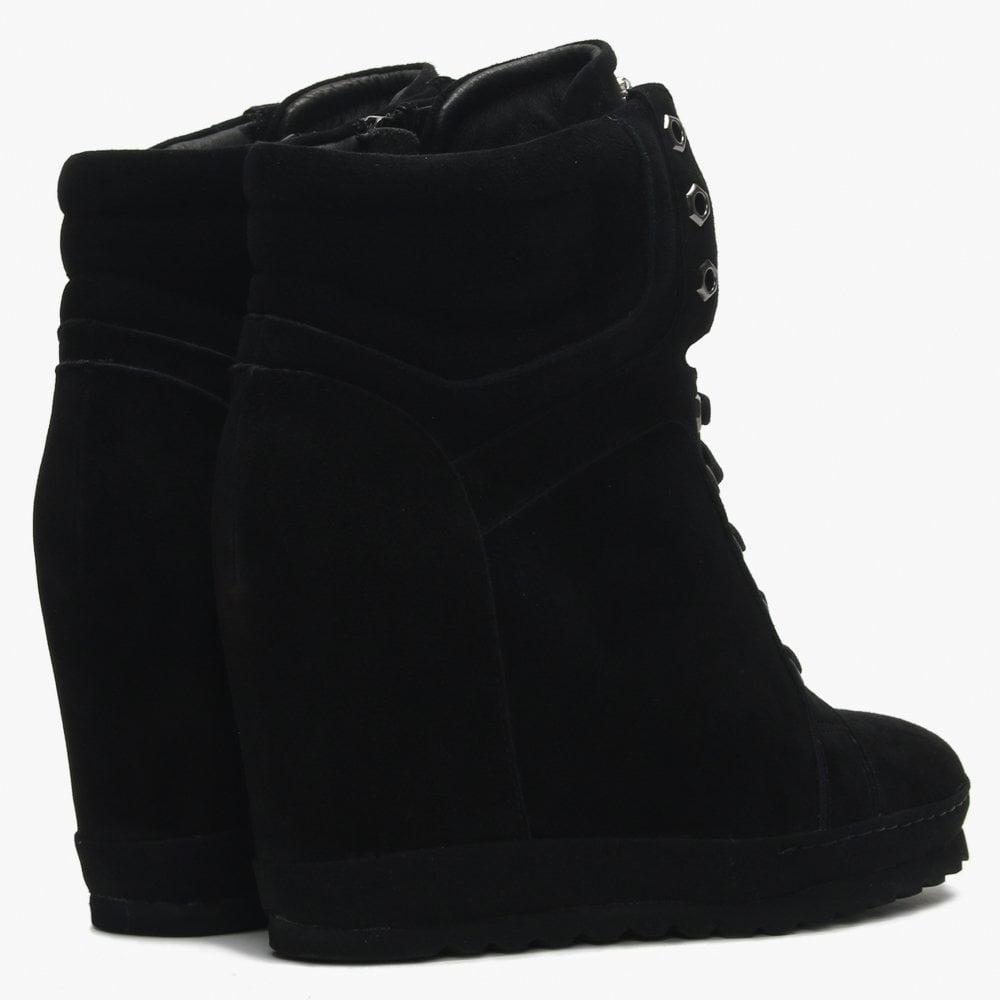 sporty wedge booties