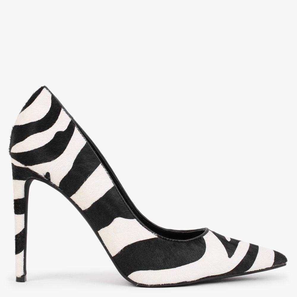 DKNY Mabi Zebra Cow Hair Court Shoes in Black Lyst Canada