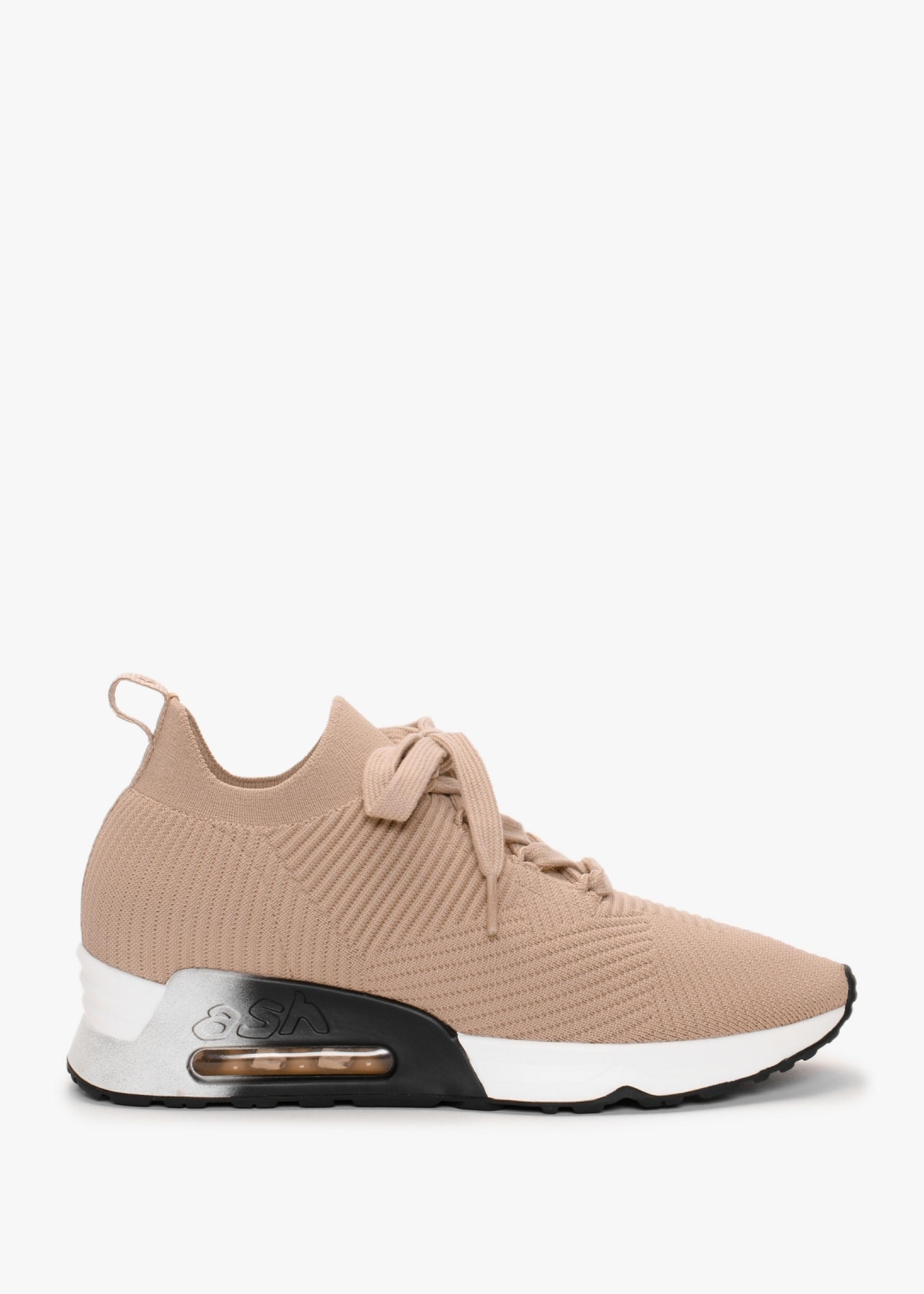 Ash Larsen Skin Ribbed Knit Trainers in Natural | Lyst