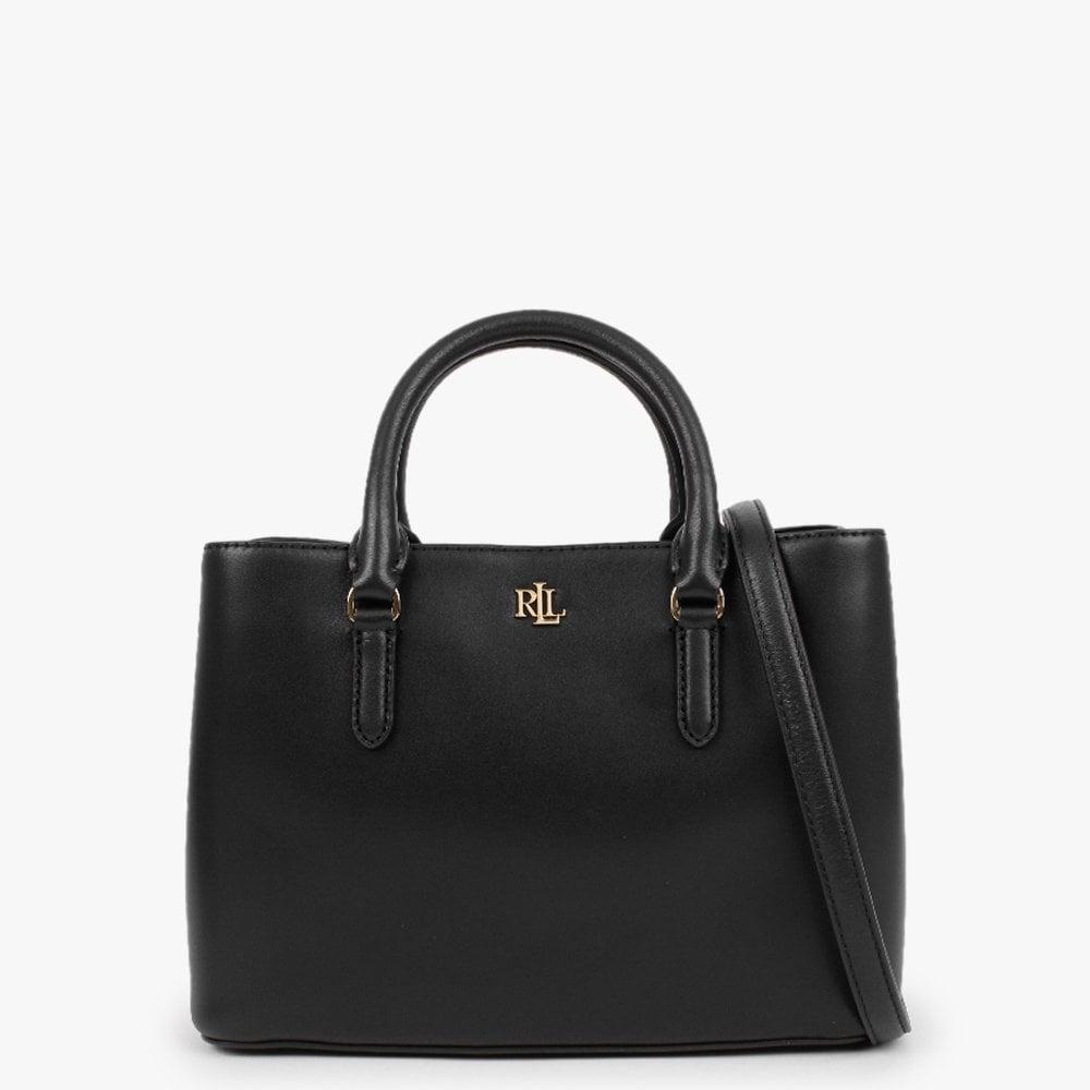 Lauren by Ralph Lauren Marcy 26 Black Leather Satchel Bag Lyst