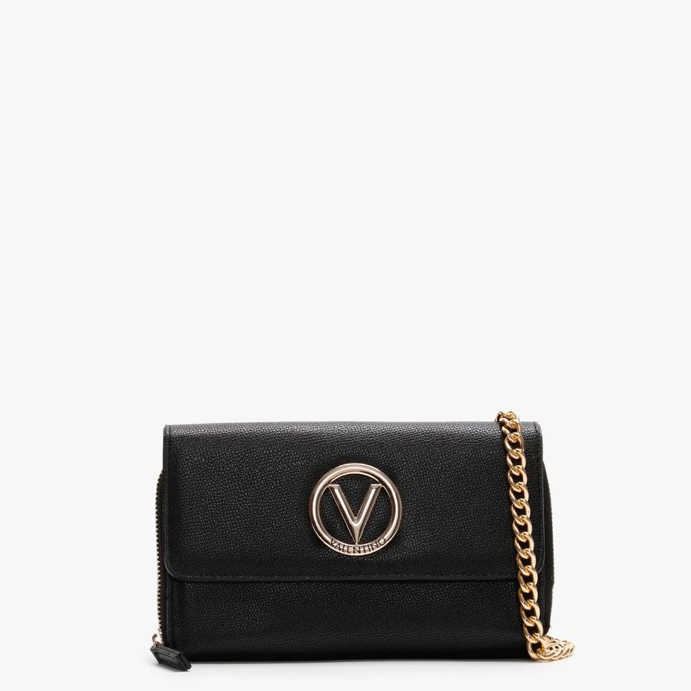 Valentino By Mario Valentino Sax Pebbled Black Pochette - Lyst