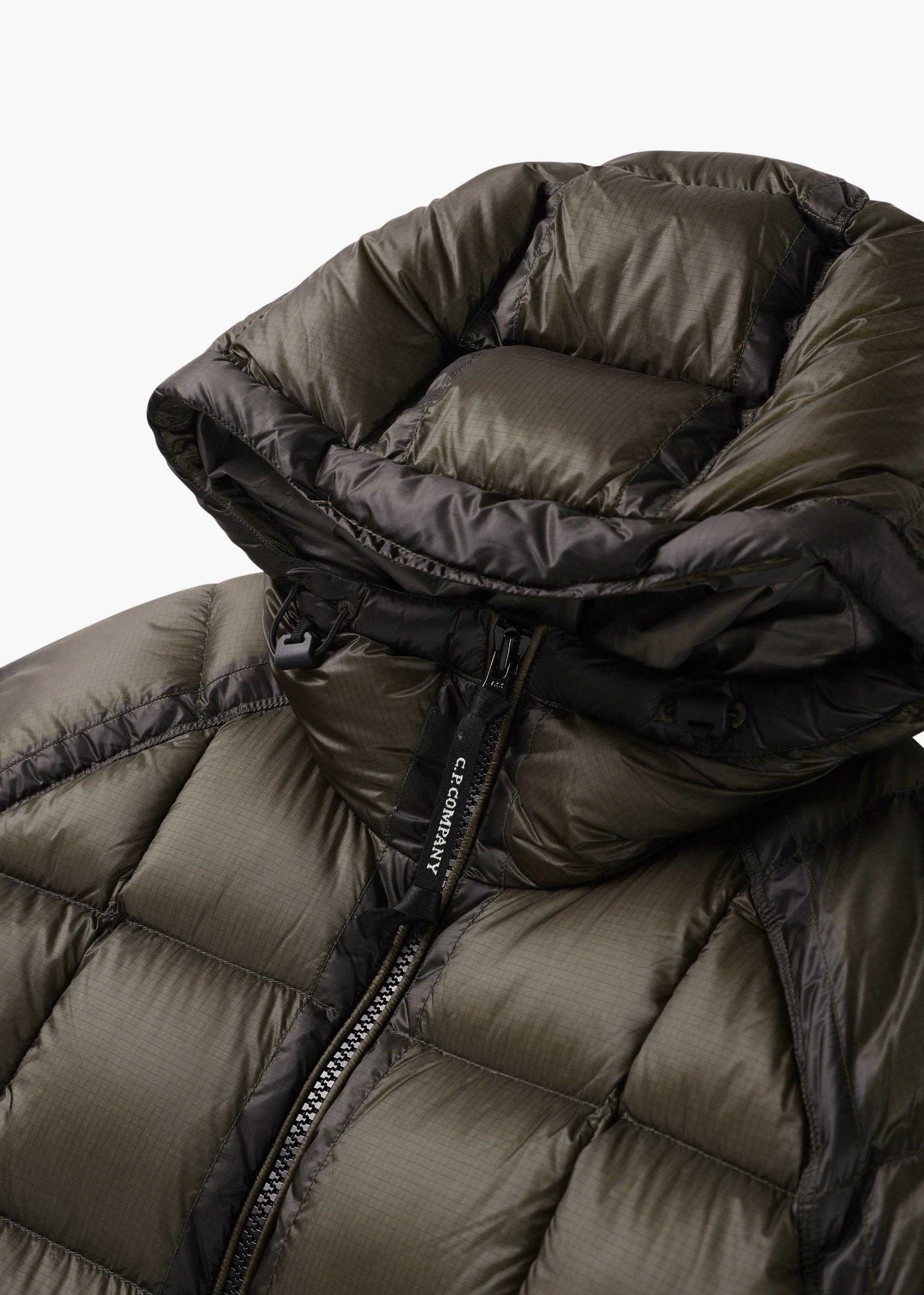 C.P. Company Men's D.D Shell Goggle Jacket in Olive Night