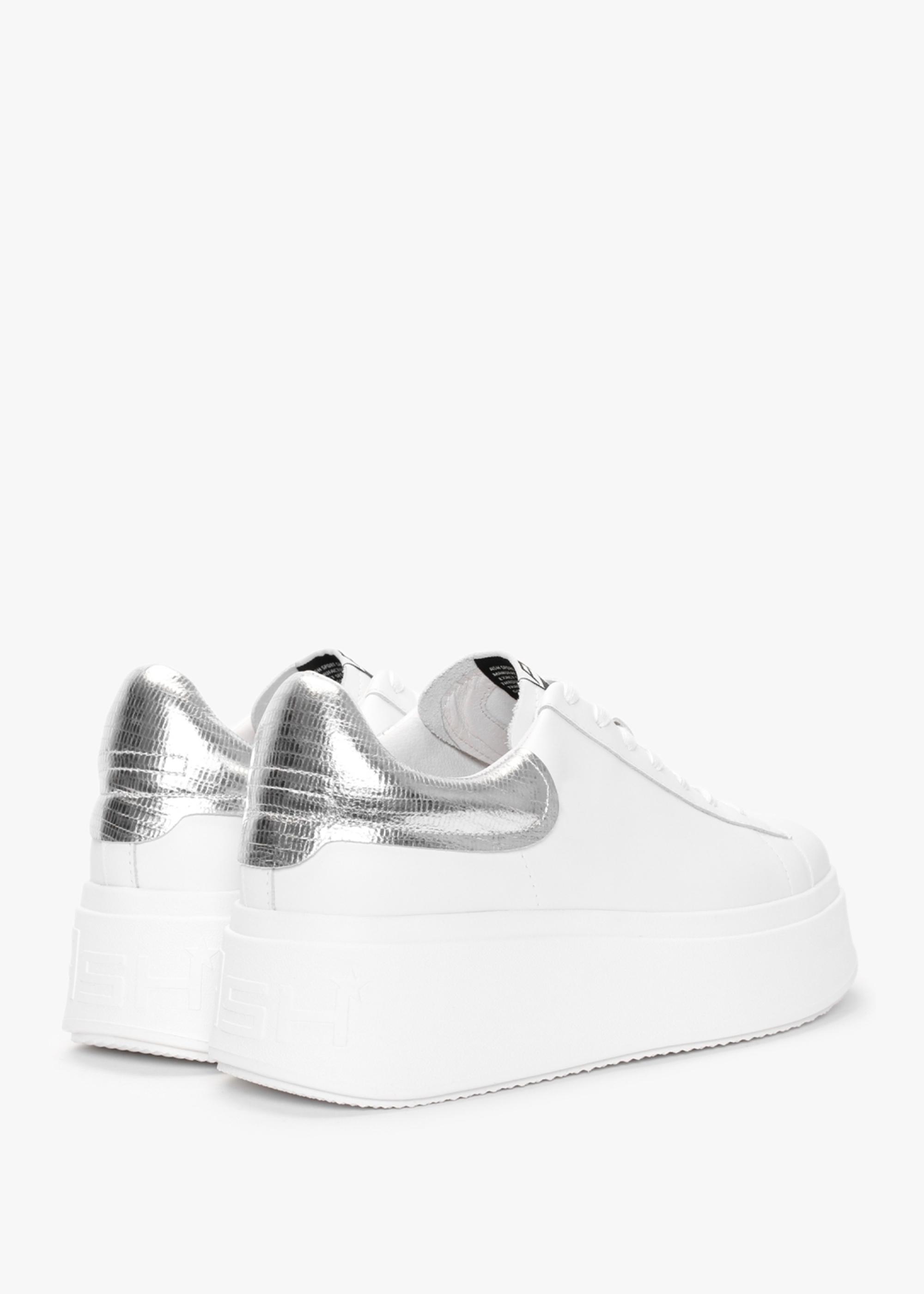 Ash Moby White Silver Leather Chunky Trainers | Lyst