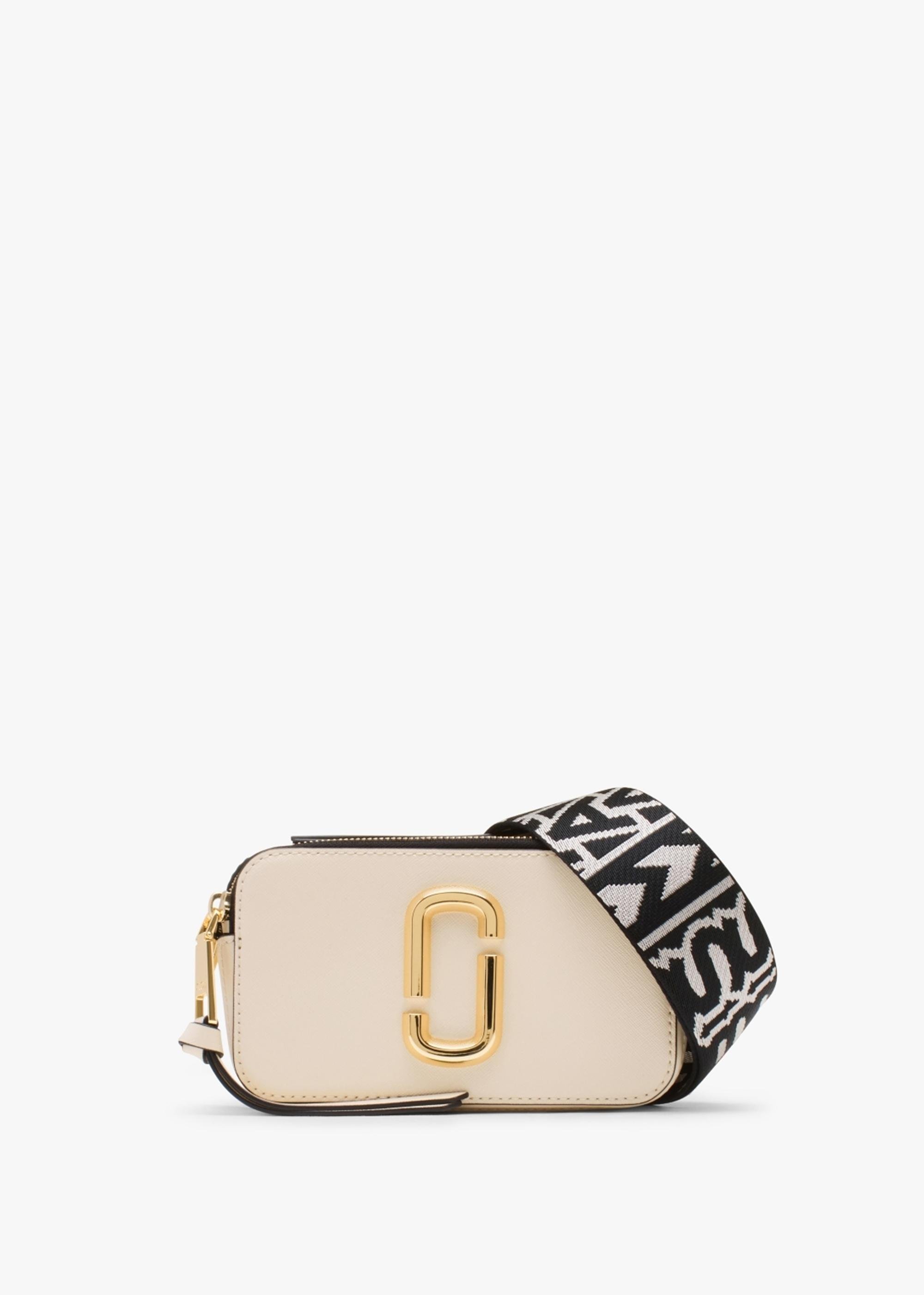 Marc Jacobs The Snapshot Cloud White Multi Leather Camera Bag in Natural