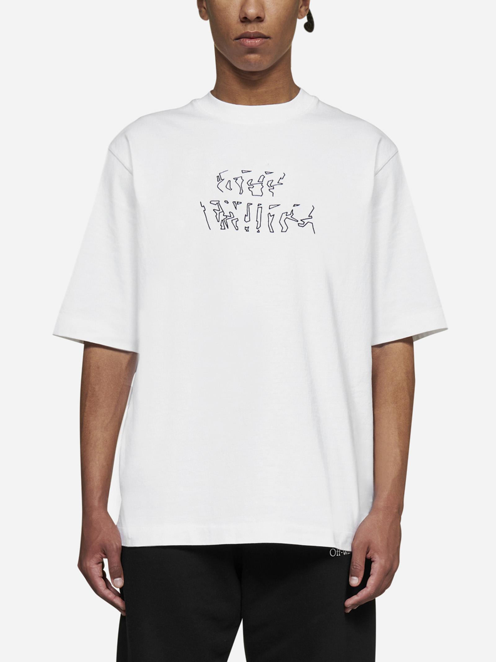 Off-White c/o Virgil Abloh Neen Arrow Skate Cotton T-shirt in White for Men  | Lyst UK