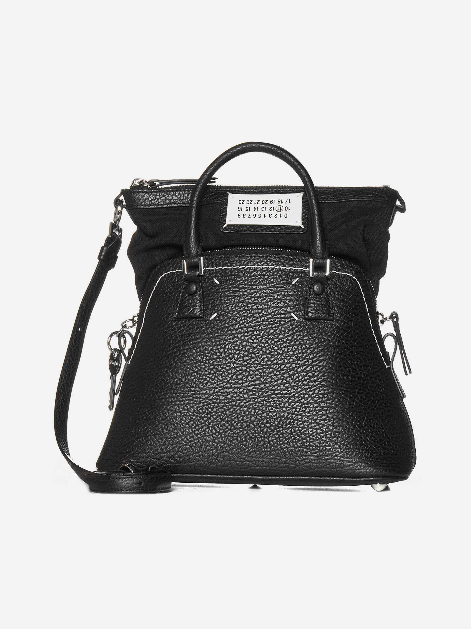 Maison Margiela 5ac Mini Black Leather Bag | Lyst