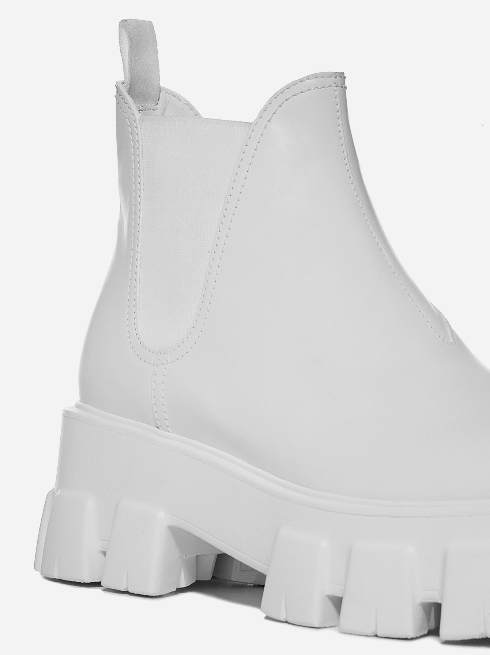 prada white boots