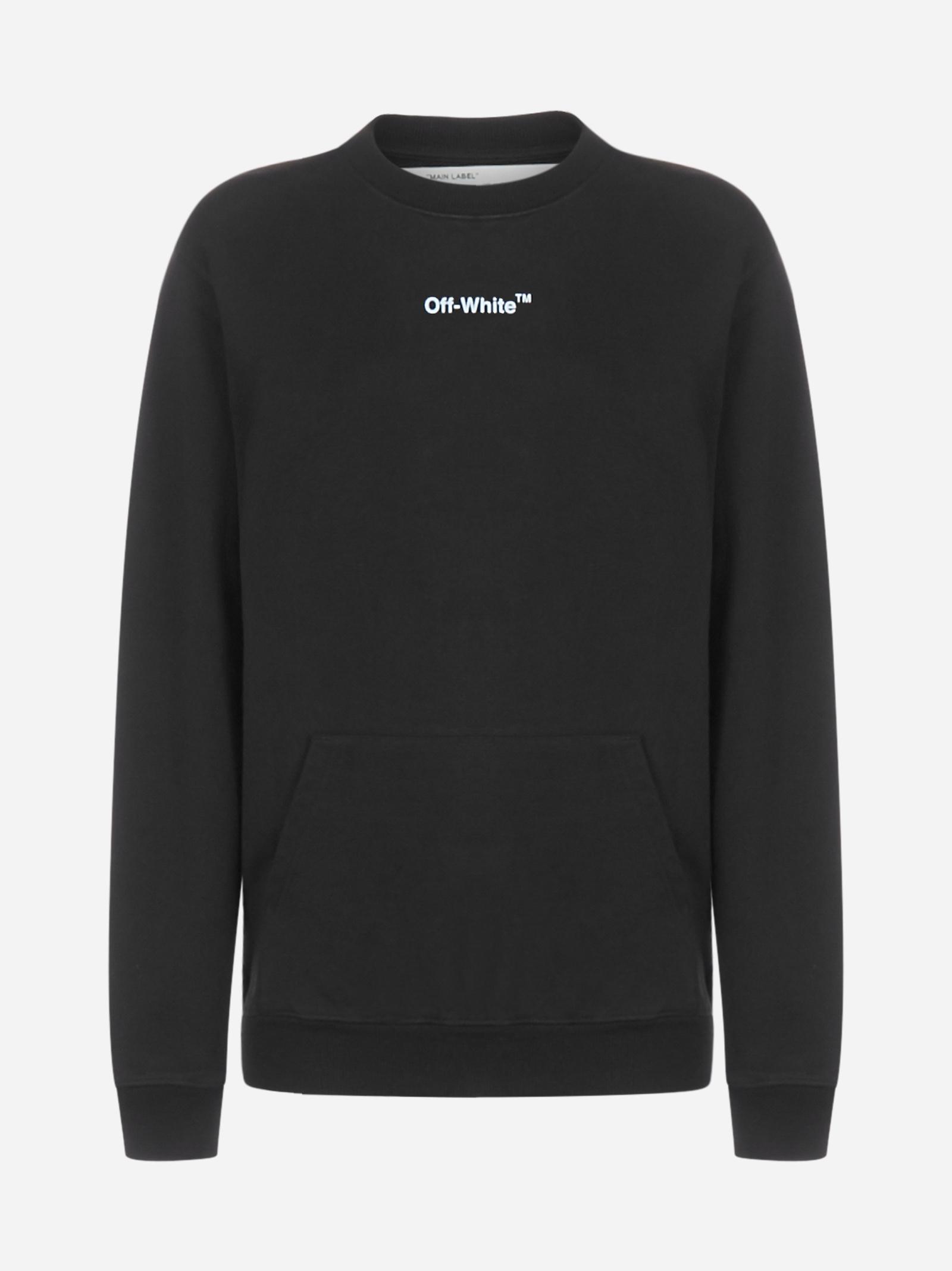 Off-White c/o Virgil Abloh Sketch Print Cotton Sweatshirt in Black ...