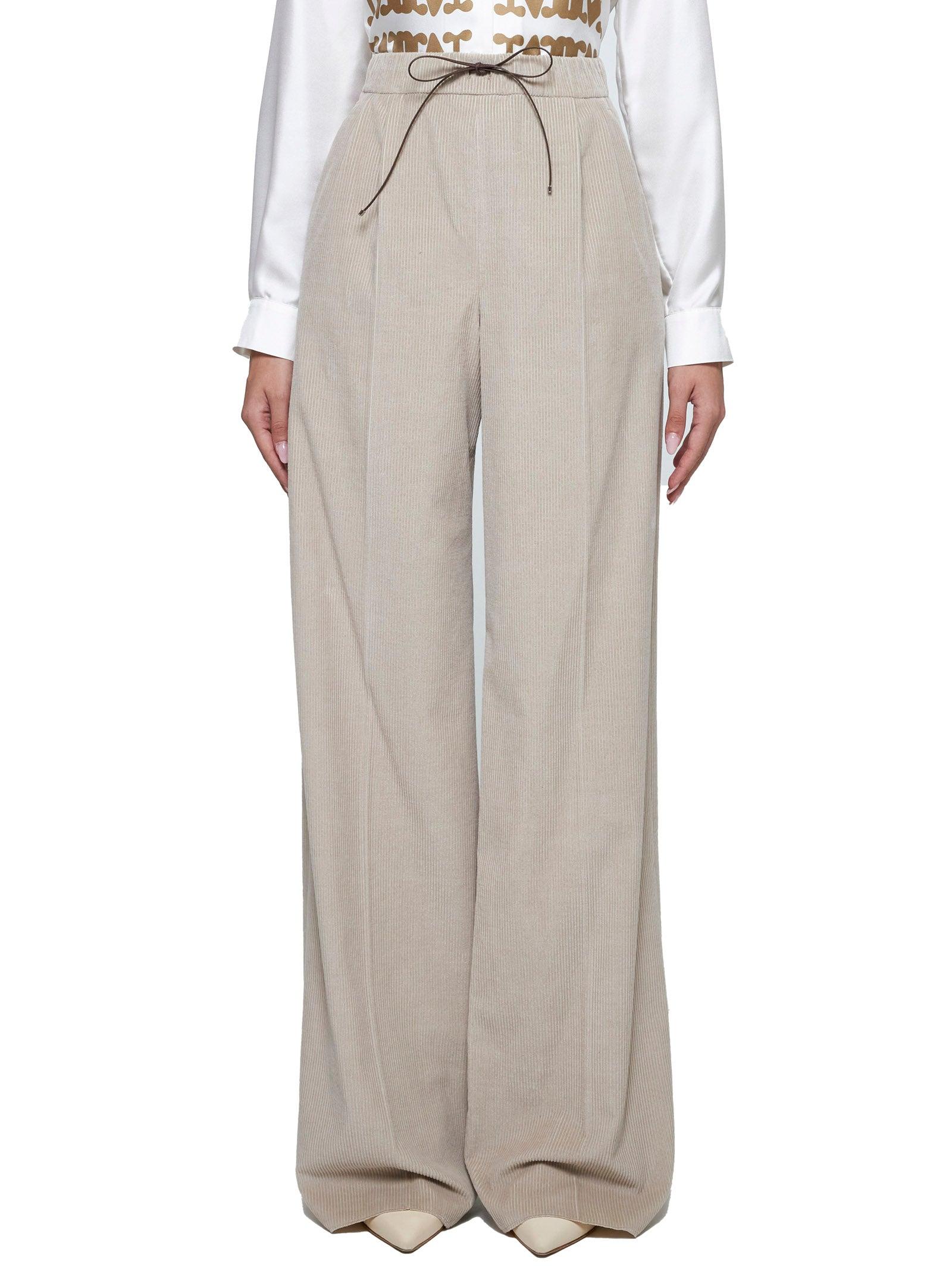 パンツ MAX MARA LERICI CORDUROY PANTS Max Mara Lerici Corduroy Trousers in Natural | Lyst