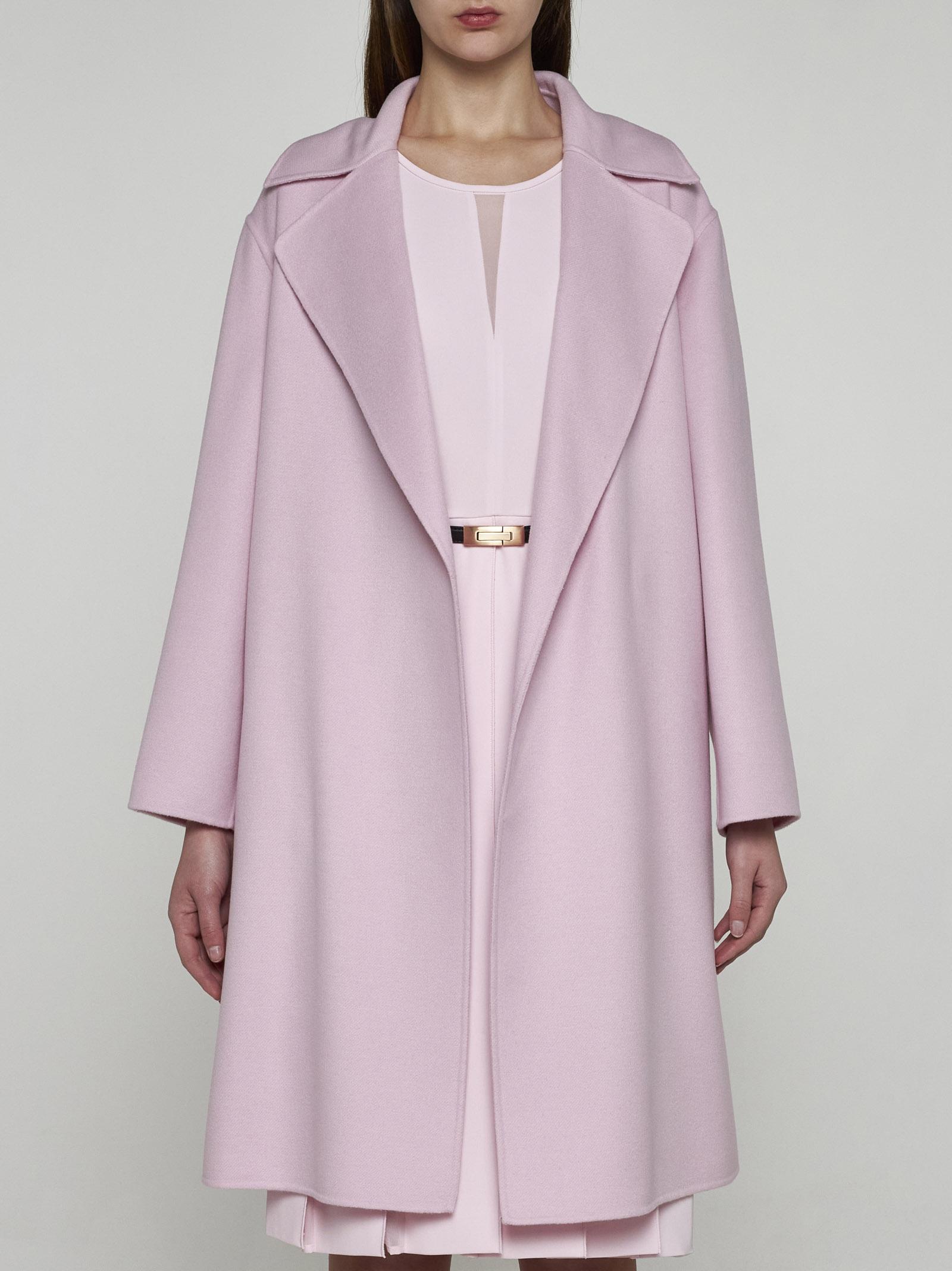 奈緒様❣️定価26万円 ドゥーズィエムクラス Cashmere Gown Coat Max Mara Totem Wool, Cashmere And Silk Coat in Pink | Lyst