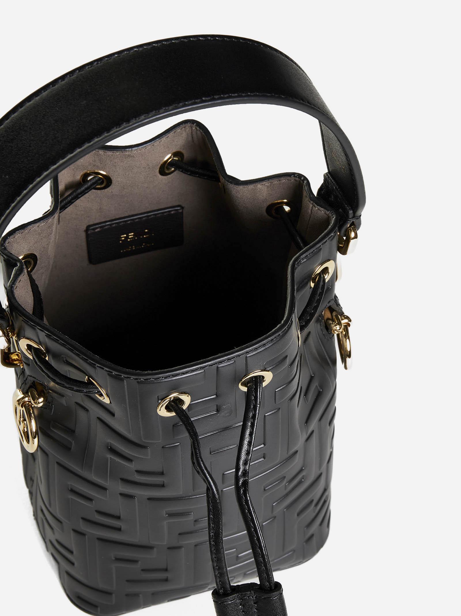Fendi black Mon Tresor mini leather bag - ShopStyle