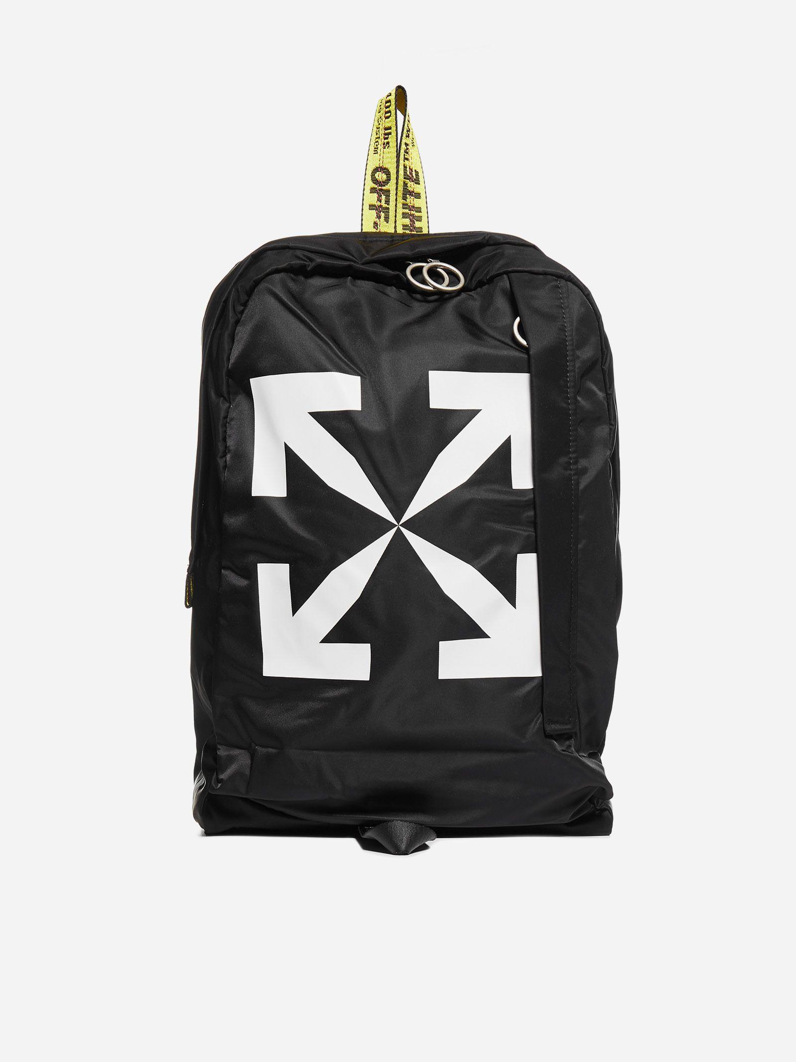 Off-White c/o Virgil Abloh Synthetic Arrows Nylon Backpack in Black ...