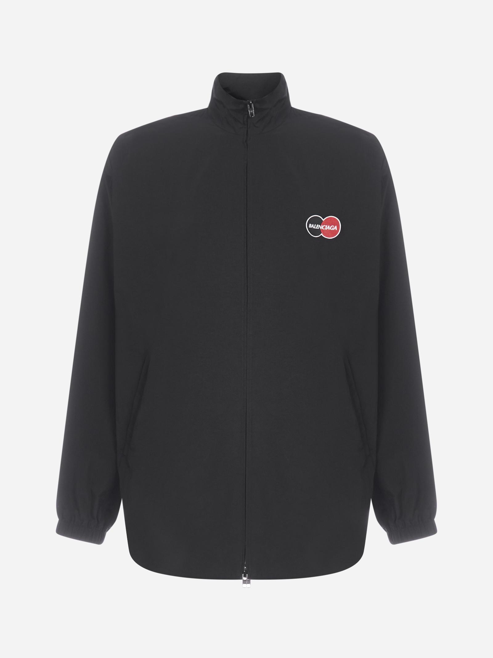 balenciaga tracksuit nylon jacket logo