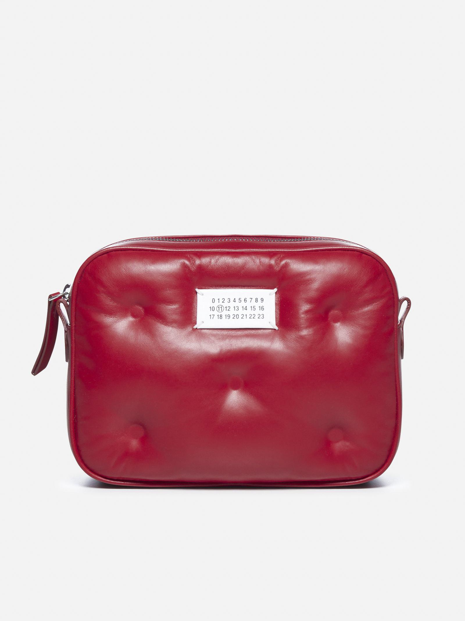 Maison Margiela Glam Slam Leather Crossbody Bag in Red - Lyst