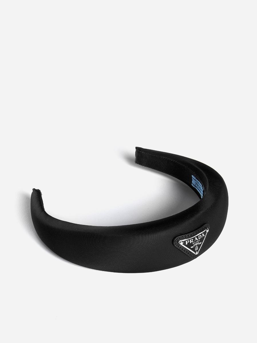 Prada Re-nylon Headband in Black | Lyst UK