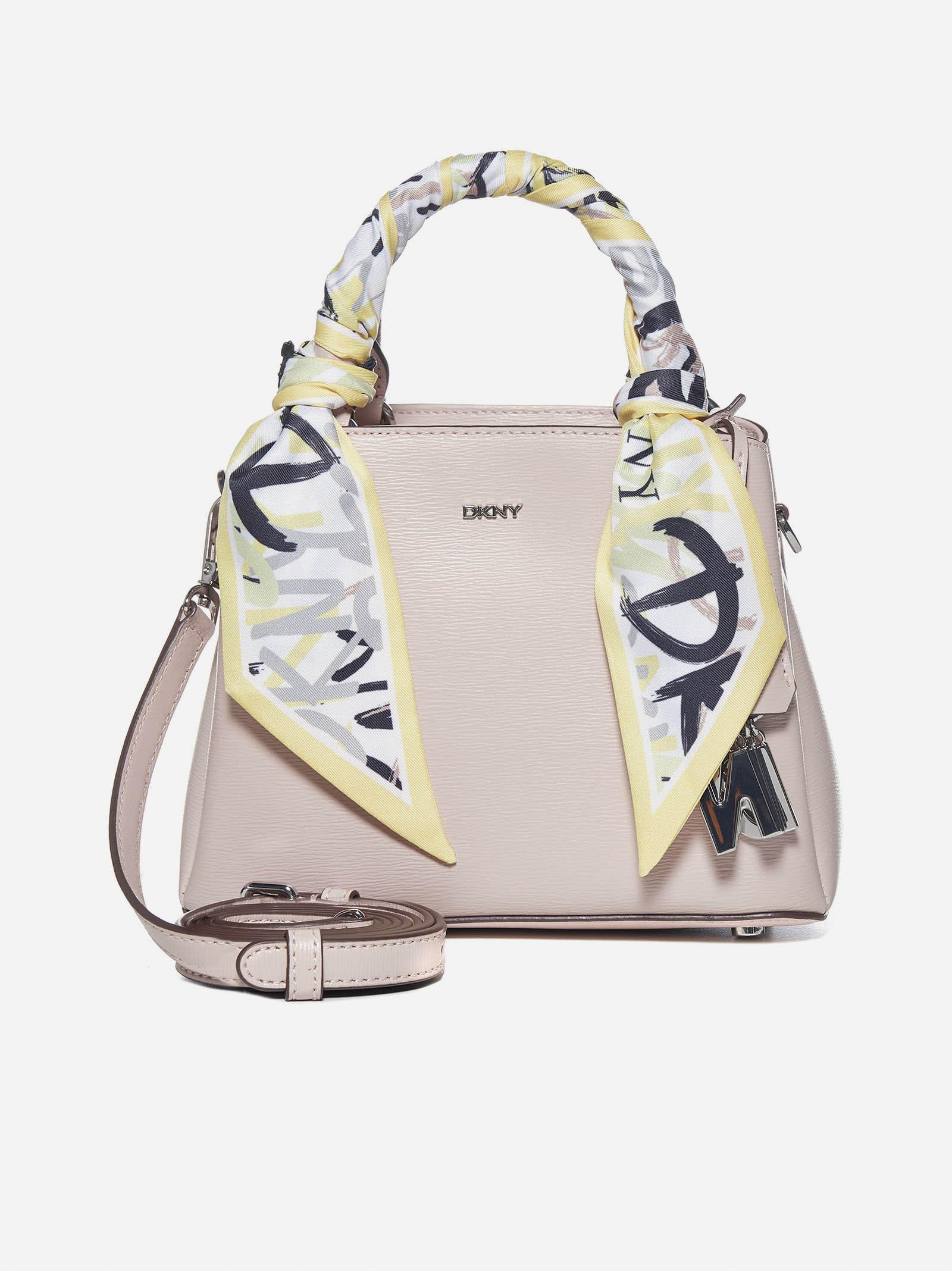 DKNY Paige Scarf-detail Leather Bag