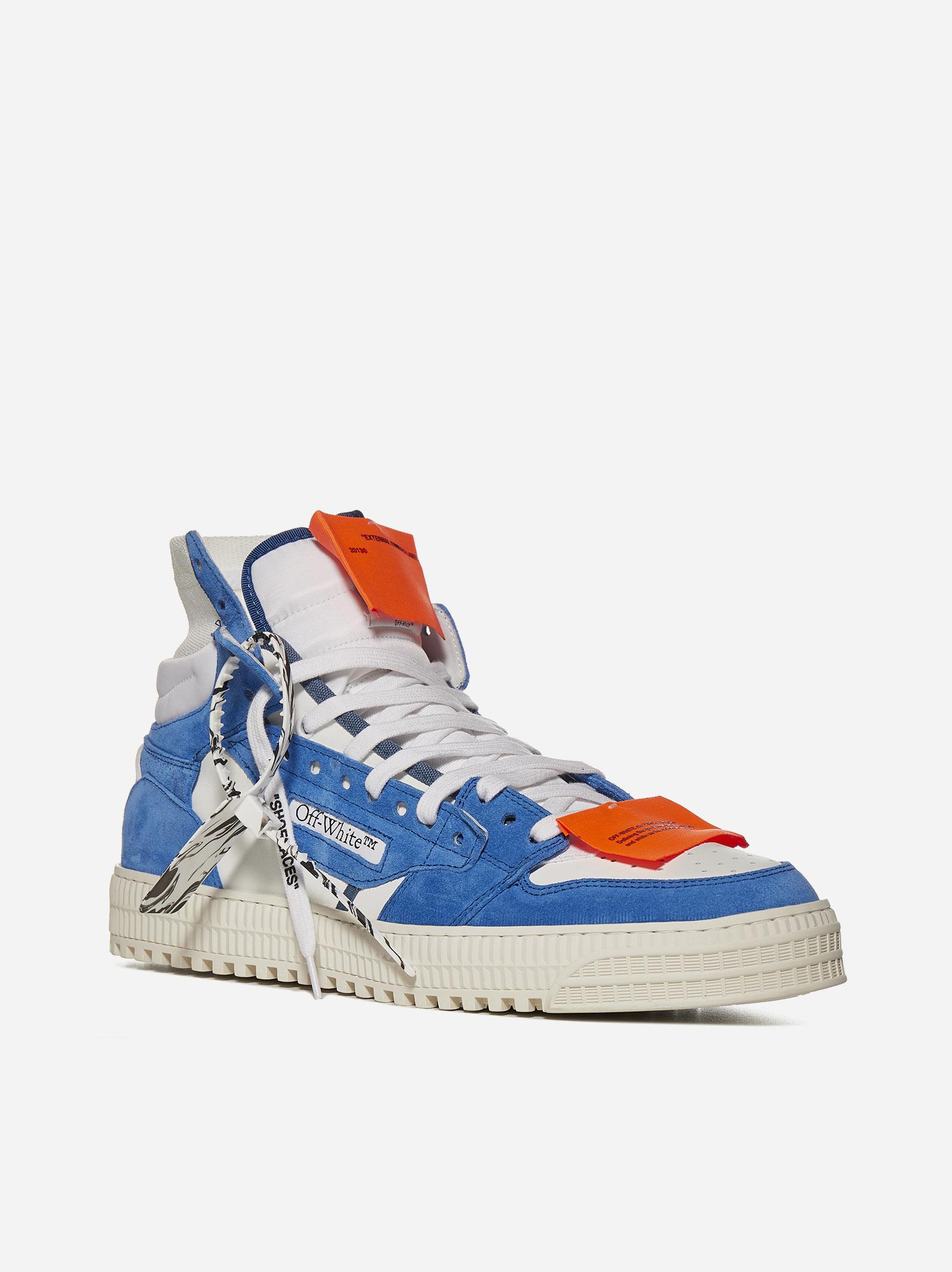 Off-White c/o Virgil Abloh Leather Off-court 3.0 Supreme High-top Sneakers  in Blue | Lyst