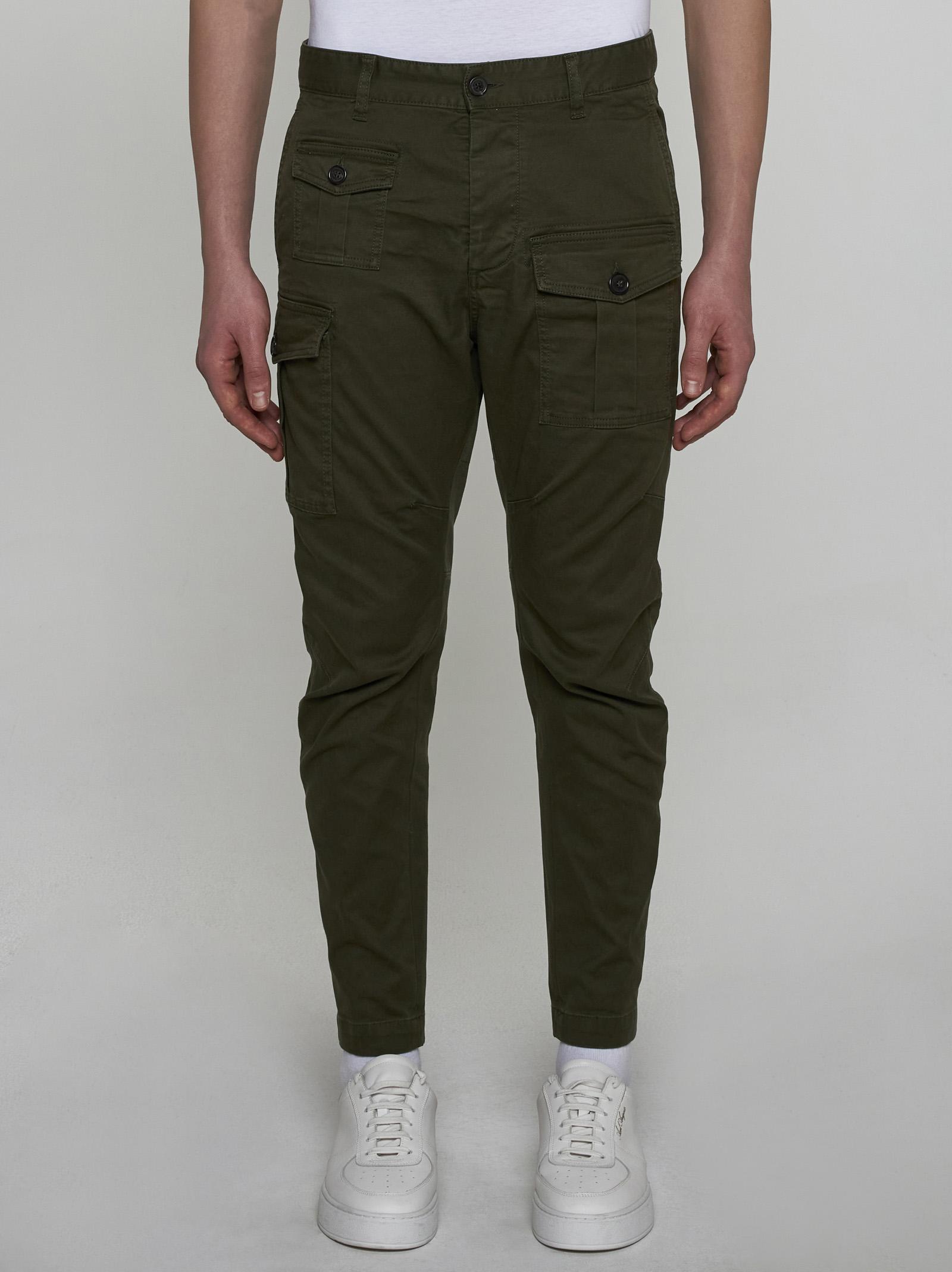 DSquared² Sexy Cotton Cargo Trousers in Green for Men | Lyst UK
