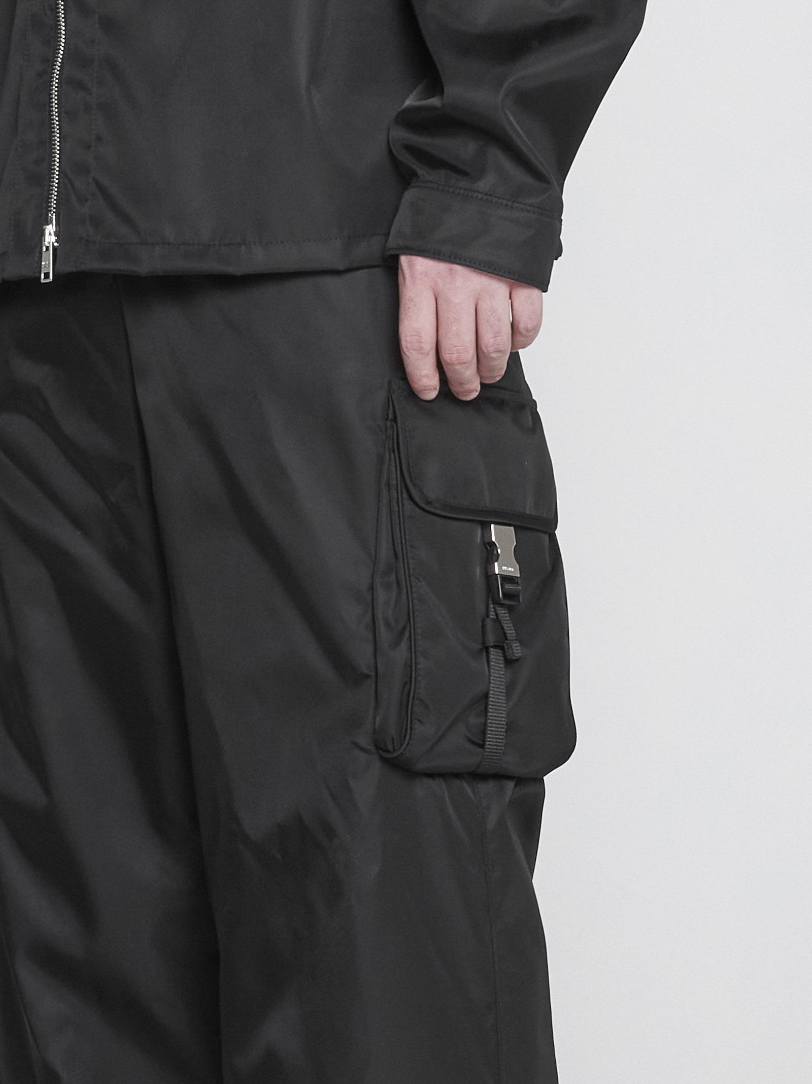 Prada Re-nylon Cargo Pants in Black for Men | Lyst