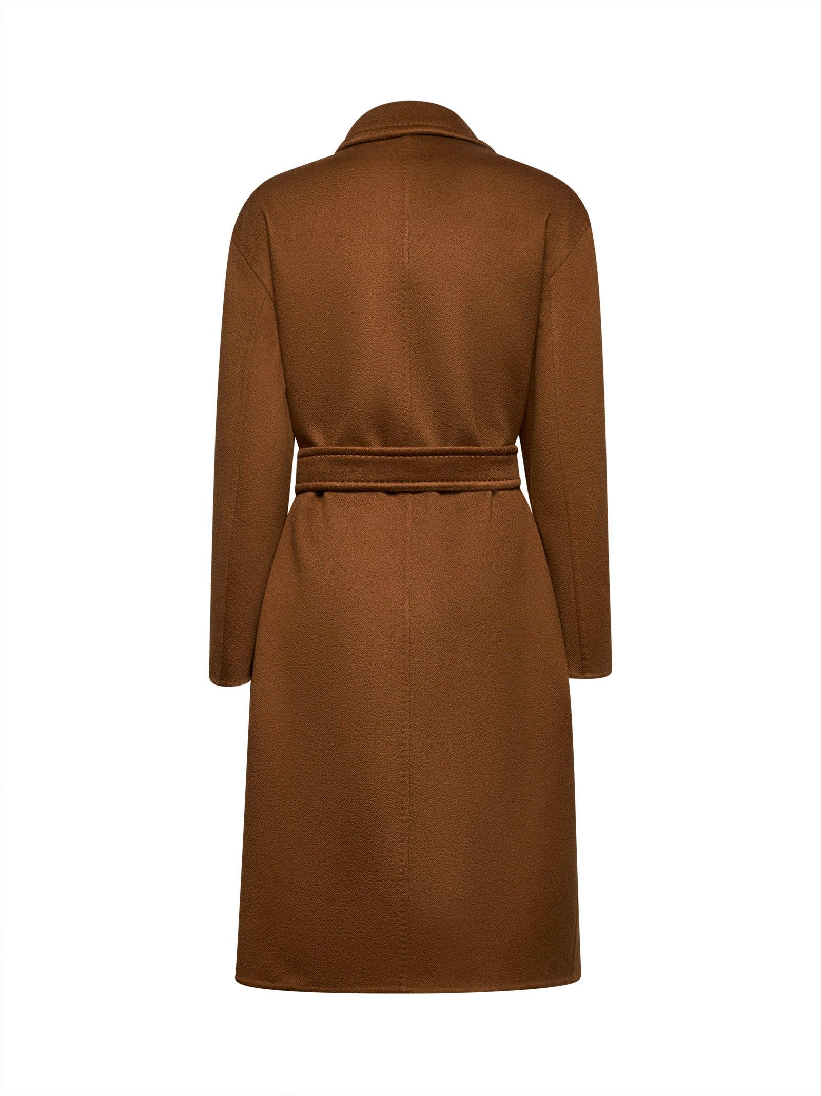コート Max Mara MELINDA MIDI CASHMERE COAT Cashmere midi coat with belt, tobacco | 