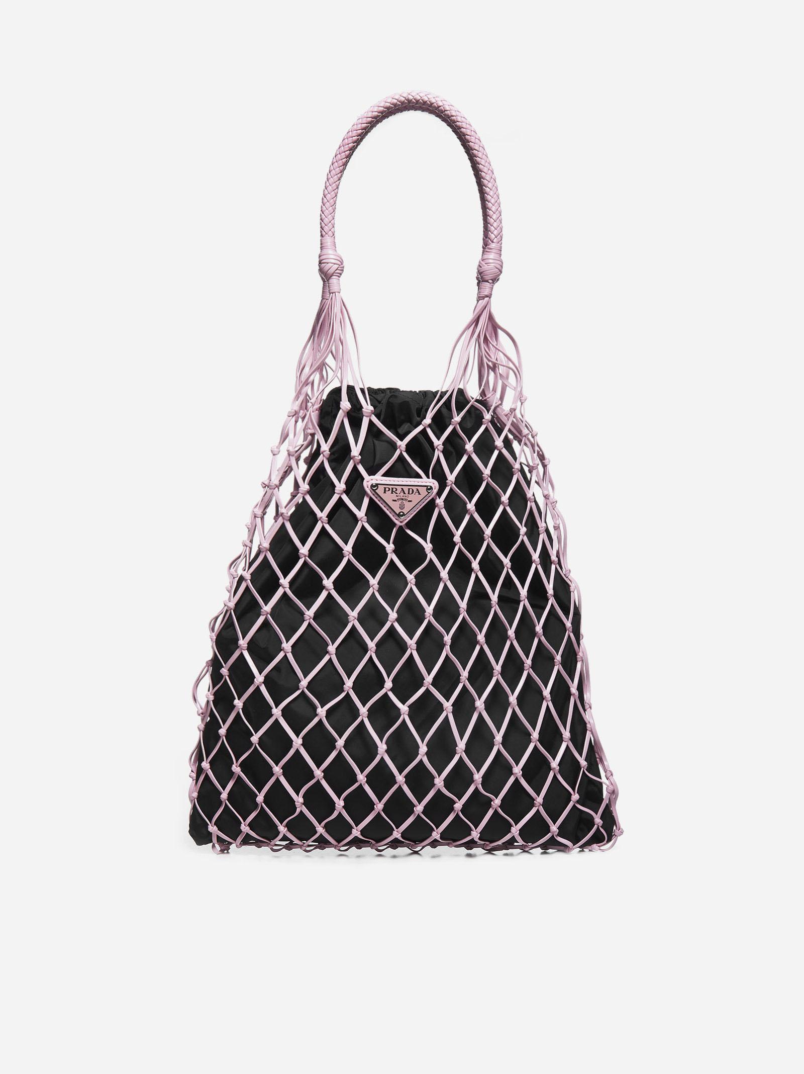 prada mesh bucket bag
