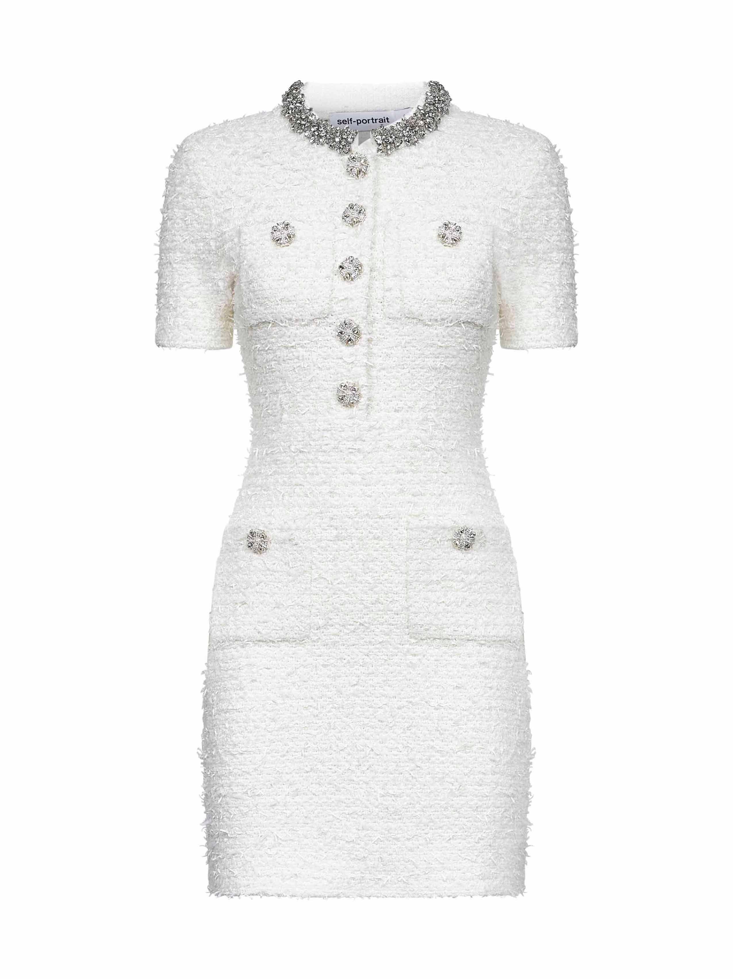 Wool Bouclé Fit-and-Flare