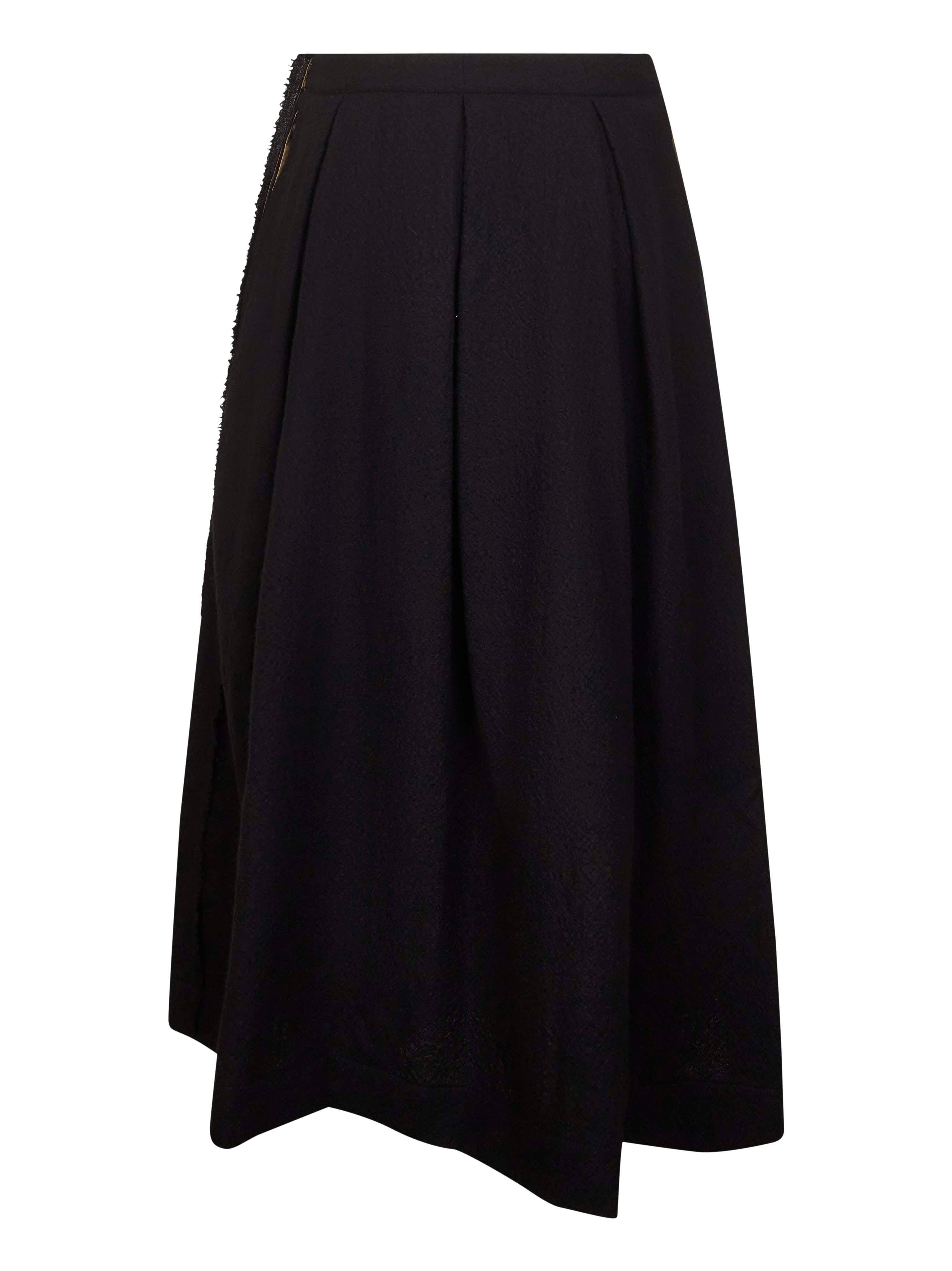 ワンピース UMA WANG Women Mid Skirts UW5082 UW900 BLACK Uma Wang Mid-length skirts for Women | Online Sale up to 74