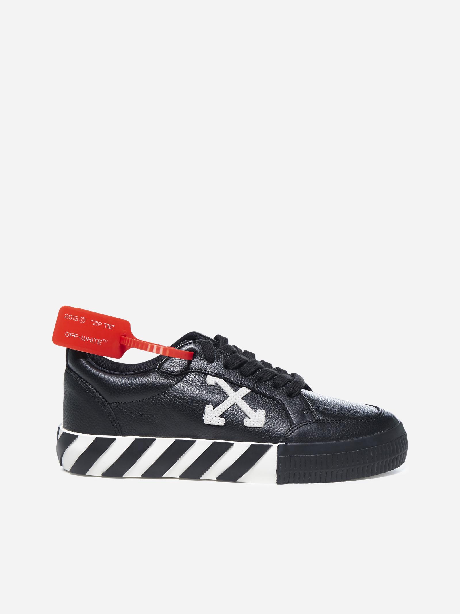 off white vulcanized leather